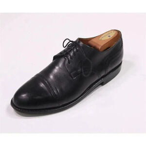 Ludwig Reiter Schuhmanufaktur Black Captoe Leather Oxford Dress Shoes US 7.5